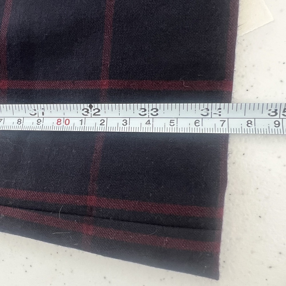 J.Crew Windowpane Plaid Wool Blend Bootcut Dress pants Sz 4 Long 34"‎ Classic - Picture 14 of 15